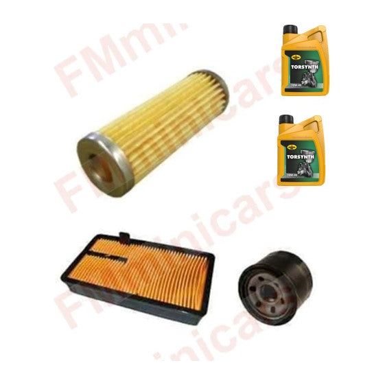Kit d'entretien + 2L d'huile moteur, filtre à huile Aixam Z402, filtre à air, filtre à gasoil Kubota