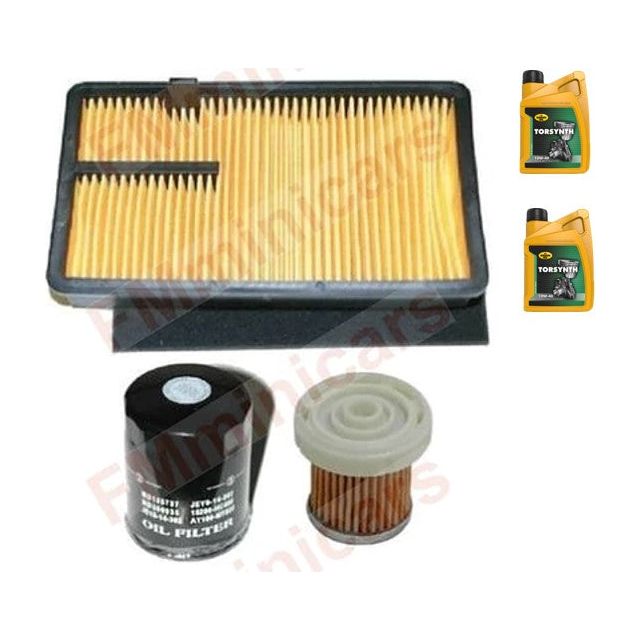 Kit d'entretien + 2L d'huile moteur, filtre à huile Aixam Z402, filtre à air, filtre à gasoil Kubota