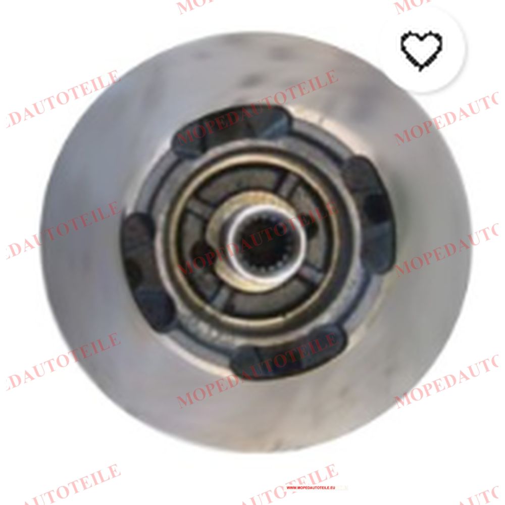 Disque de frein + moyeu avant Microcar Virgo (Ø 170 mm)