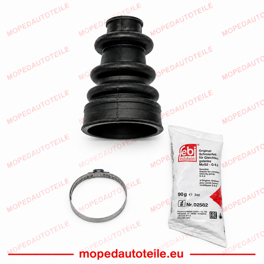Kit de soufflet de cardan avec collier de fixation et graisse : Aixam/Microcar/Ligier/JDM/Chatenet/Grecav/Casalini