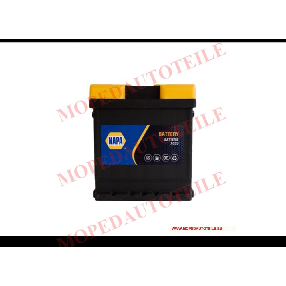 Batterie NAPA (Accumulateur) 12 V 44 Ah pour Mopedauto (Tableau de bord Aixam)