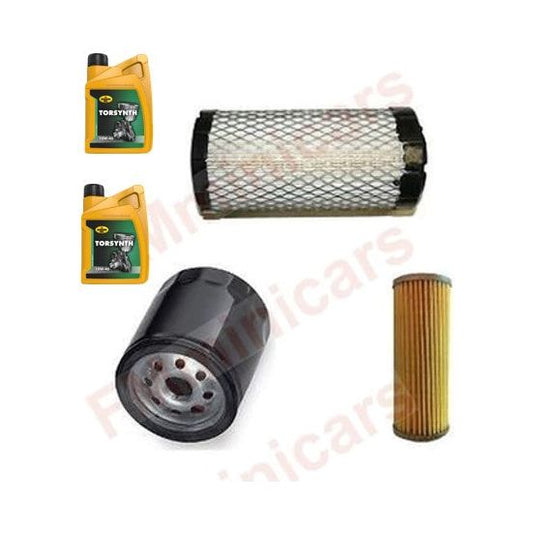 Kit d'entretien + 2L d'huile moteur, filtre à huile 2TNE68 filtre à air filtre à carburant Yanmar (Microcar/Chatenet)