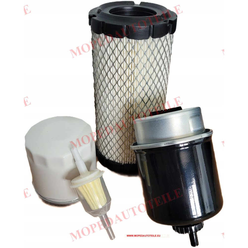 Kit d'entretien Lombardini 442/492/480 DCI Filtre à huile Filtre à air Filtre à gasoil (2x)